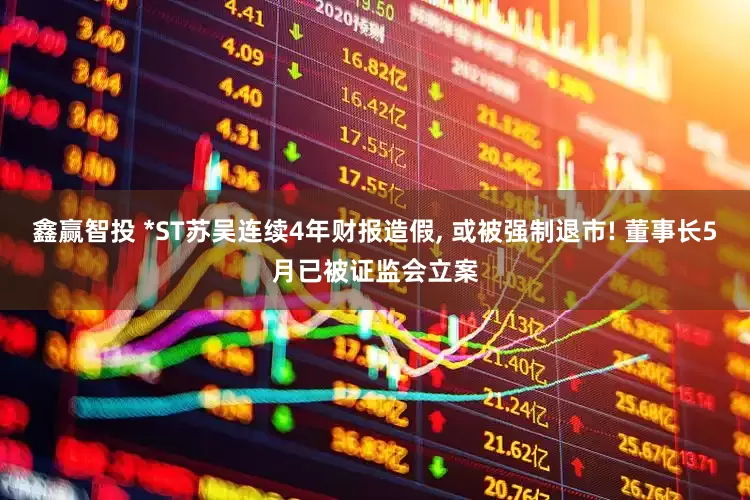 鑫赢智投 *ST苏吴连续4年财报造假, 或被强制退市! 董事长5月已被证监会立案