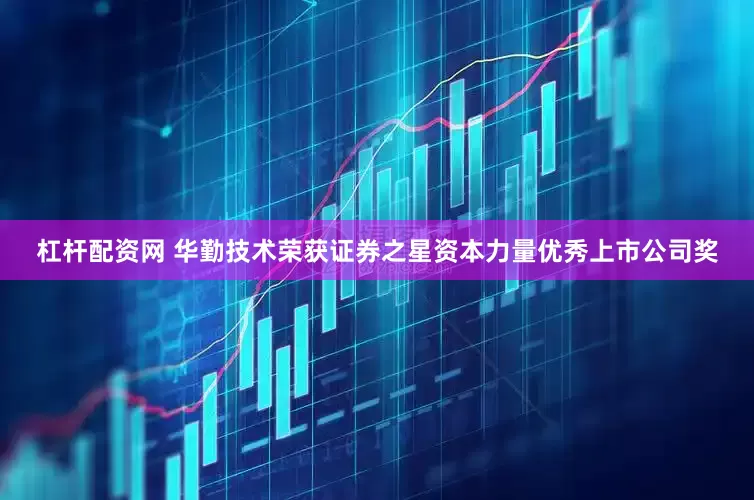 杠杆配资网 华勤技术荣获证券之星资本力量优秀上市公司奖